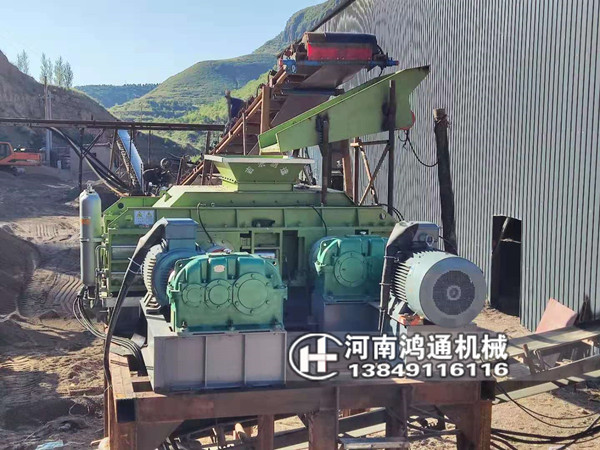 河北2PG1210对辊制砂机​用于鹅卵石制砂,出料1毫米以下(图3)